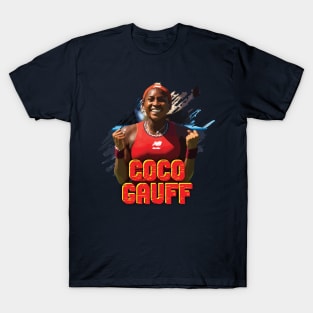 Happy Coco Gauff Celebrating T-Shirt